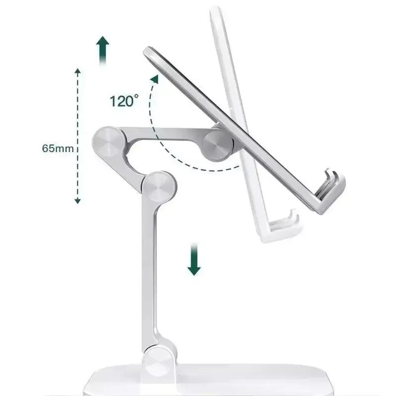 Phone Holder Bracket For iPhone iPad Tablet Flexible Folding Lazy Desktop Adjustable Live Smartphone Stand Mount