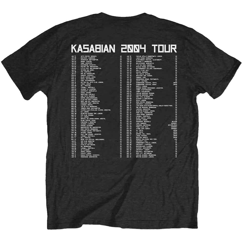 Kasabian Unisex Adult Ultra Face 2004 Tour Cotton T-Shirt
