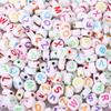 Acrylic Letter Beads for Kids' Jewelry Making – Educational DIY Beading Accessories
