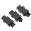 3Pcs IEC320 C8 to IEC320 C5 Power Adapter IEC320 Male C8 to Female C5 Power Socket Adapter for PDU Chassis UPS Socket