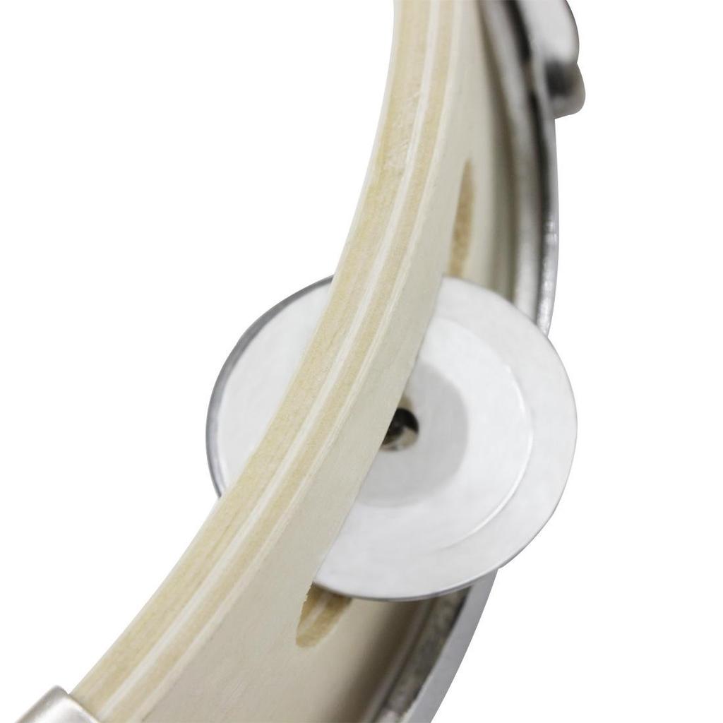 10-Inch Wooden Hand-Shaken Tambourine Drum for Children's Dance and Early Education Orff Percussion Instruments