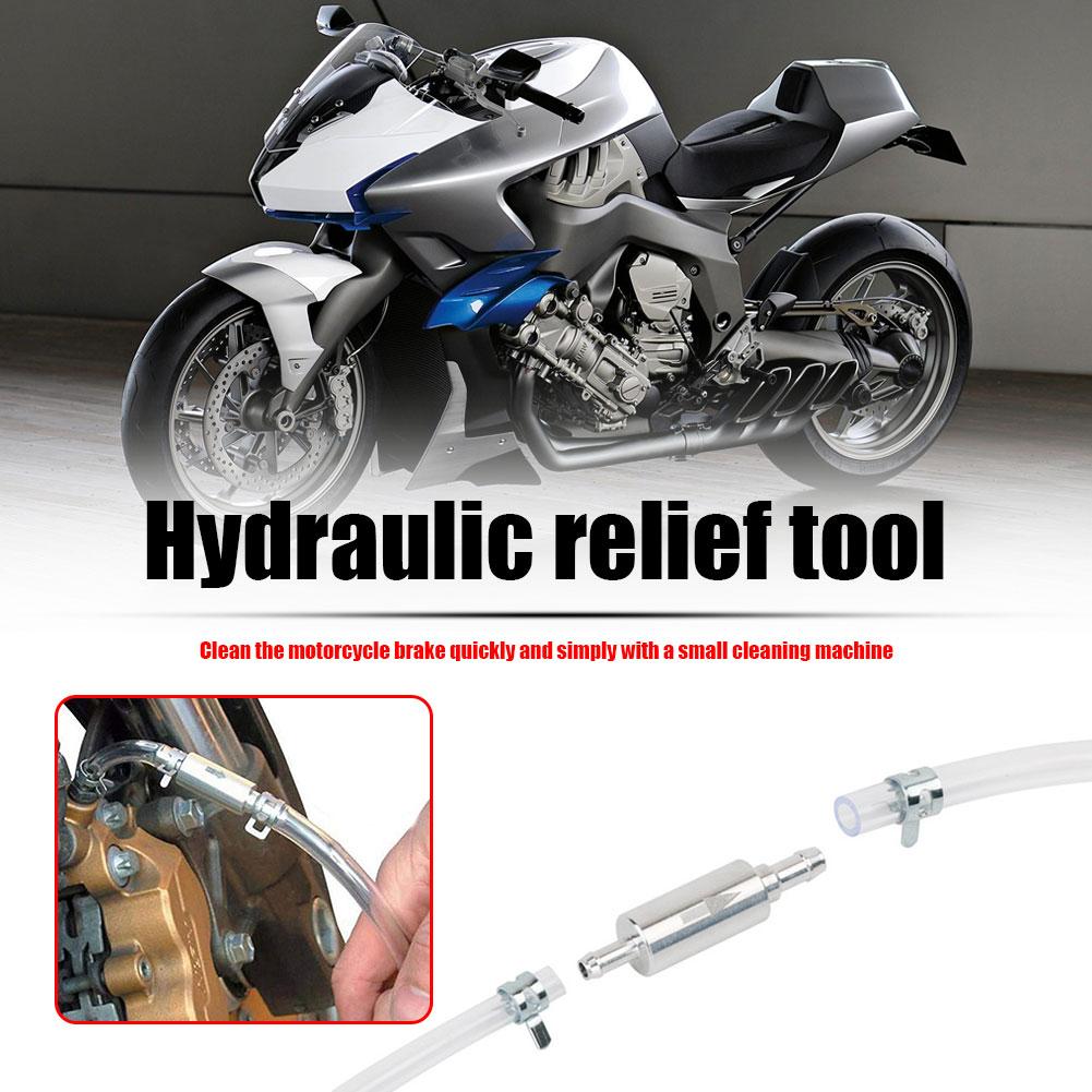 Clutch Brake Bleeder Hose One Way Valve Tube Motorcycle Car Hydraulic Brake Clutch Bleeding Tool Kit Accessories