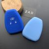 ZAD silicone rubber car key cover case set protector shell holder for JEEP wrangler   grand cherokee compass patriot car styling