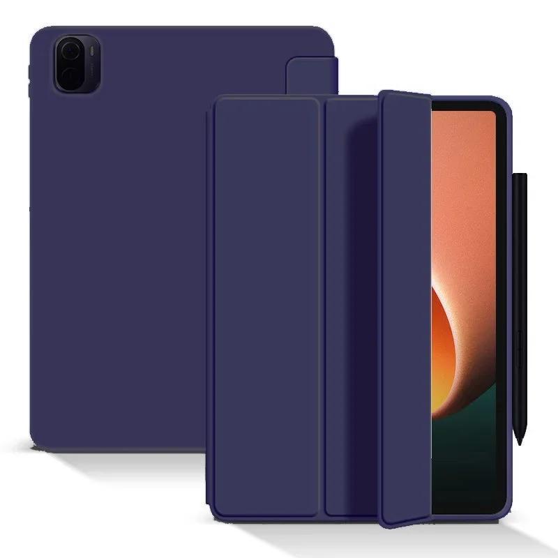 Soft Silicone Tablet Case For Xiaomi MI Pad Case 8 7 6 5 6S 7S Pro 12.4 Ultra Redmi K Pad 2 SE 8.7 11 12.1 inch Case Stand Cover