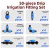 23/50pcs Drip Irrigation Connector Kit For 16mm Garden Hose, Easy Install Watering Fittings With Valves And Stopper