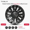 4PCS Wheel Cover for Model Y 2020-2024 Automobile 19 Inch New Blade Hubcap Wheels Cover Full Rim Hub Caps Accessories