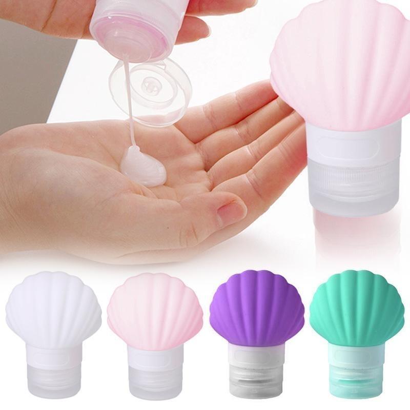 40/90ML Láhev Silikonová Kosmetická Lahvička Lahvičky na Šampon Měkké Přenosné Conchas Lahvička s Hroty pro Cestování