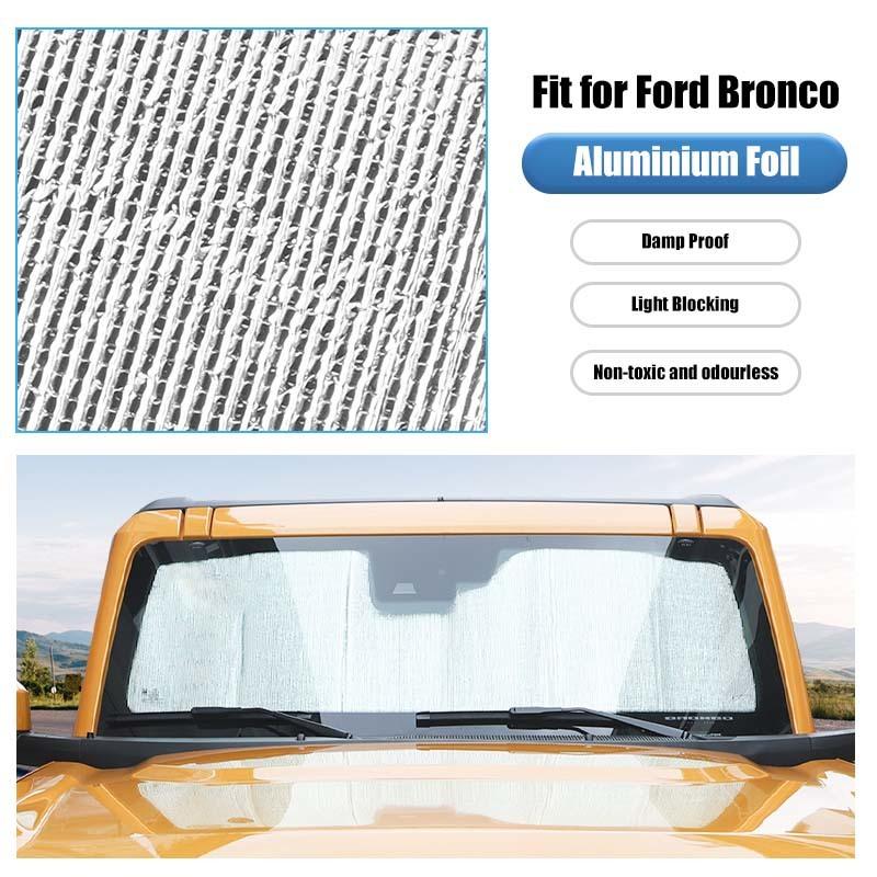 Car Front Windshield Sunshade Window Shade Foldable Sun Visor Cover Fit For Ford Bronco 2021 Up Car Interior Accessories,1 pcs