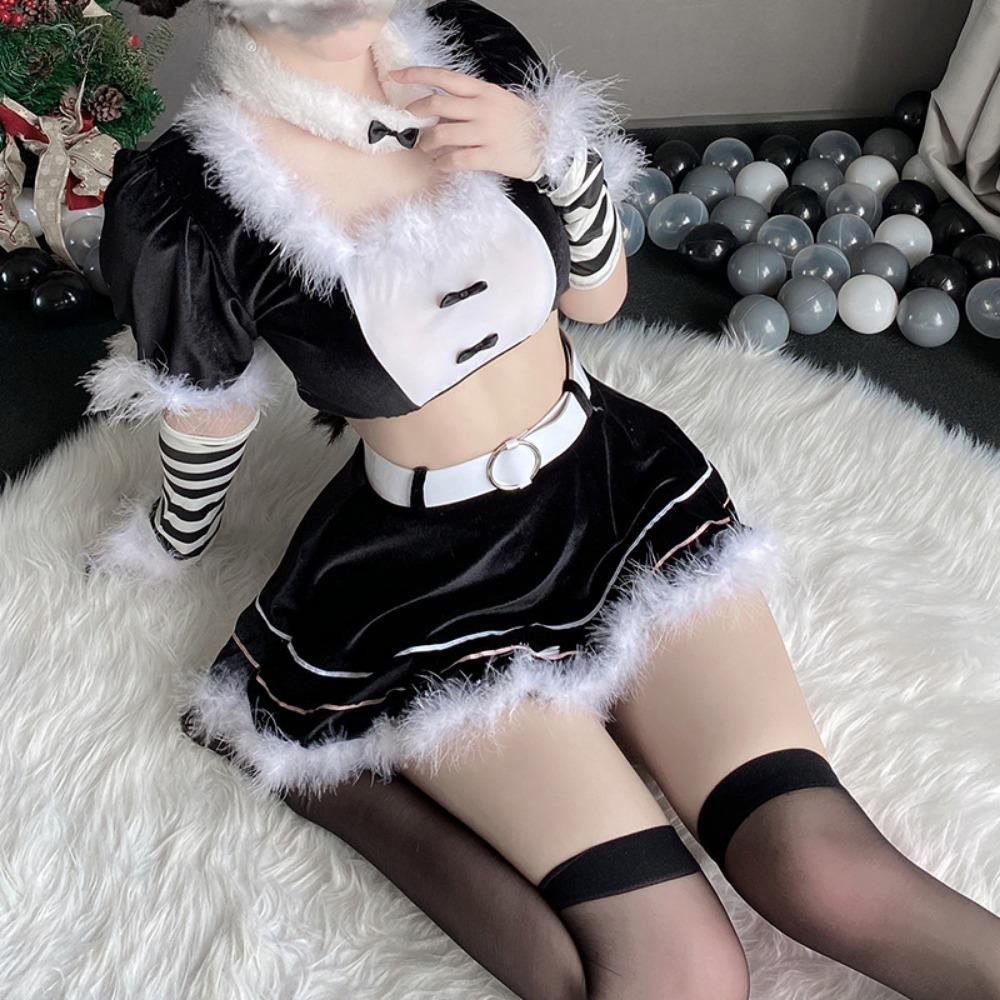 New Year's Robe Internet Celebrity Party Uniform Sexy Bunny Suit Female Live Streaming Host Christmas Suit Cos Suit