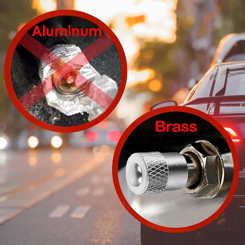 Car Tire Caps, Tire Air Caps, Airtight Seal Rubber Ring Seals, 12 Tire Valve