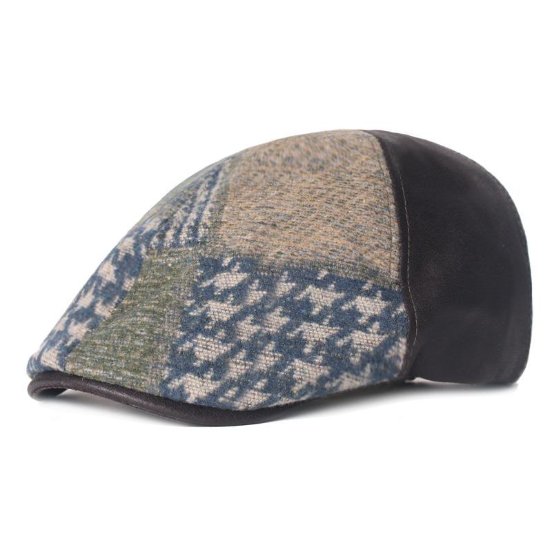 Cowboystoff Andetungehatt Herre Retro Fremoverlue Englandstil Beret Herre- og damehatt