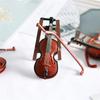 Violin Drum Miniature Piano Guitar 1/12 Scale Instrument Model  Birthday Gift
