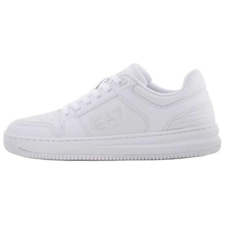Emporio Armani EA7 Round Toe Lace-Up Low-Top Sneakers Unisex sneakers White X8X189XK404U260 40⅔
