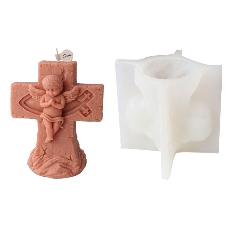 Q1JB Flexible Silicone Mold for Making Exquisite Plaster Fairy Figurines Molds