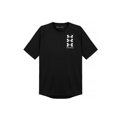 Logo-Print Rundhals Fitness T-Shirt Herren Tops Schwarz 1361504-001