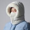 Warm Scarf Mask Integrated Hat Coldproof Helmet Cap New Lei Feng Hat  Autumn and Winter
