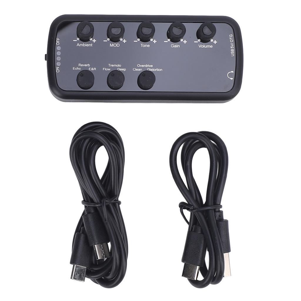 Bass Headphone Amplifier Multi Effects Clean Overdrive Distortion Echo Reverb Chorus Tremolo Deep Bass Headphone Amp