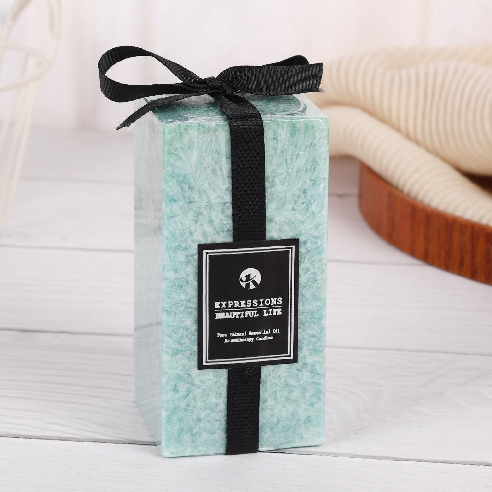 Ice Flower Candle Household Unscented Candle Emergency Wedding Fragrance Souvenir Square Candle