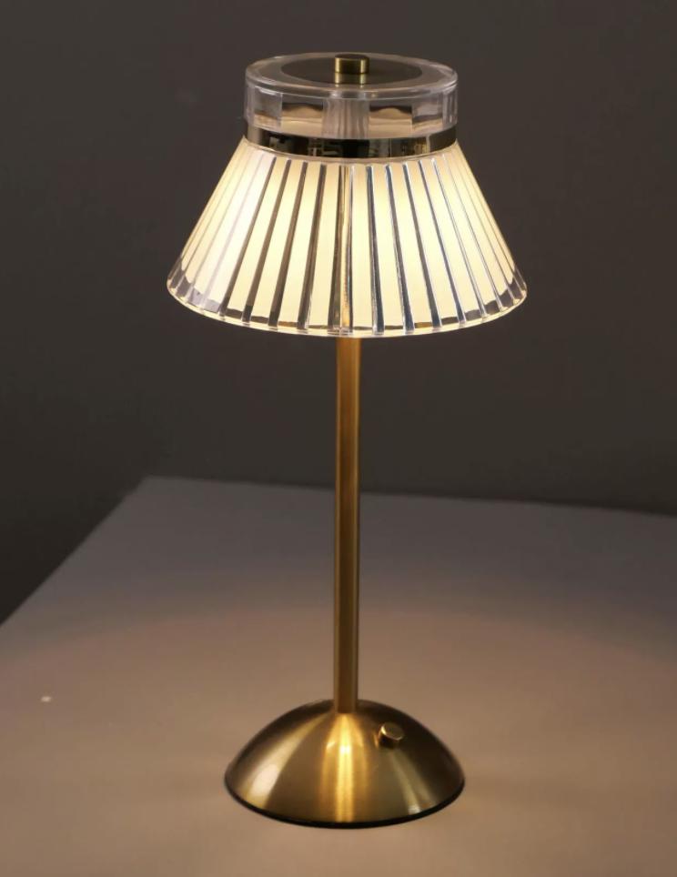 Modern Luxury Eco-Friendly Rechargeable Ambient LED Table Lamp