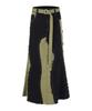 Lara Fox Color Block Damage Skirt Khaki Bp4Ds001