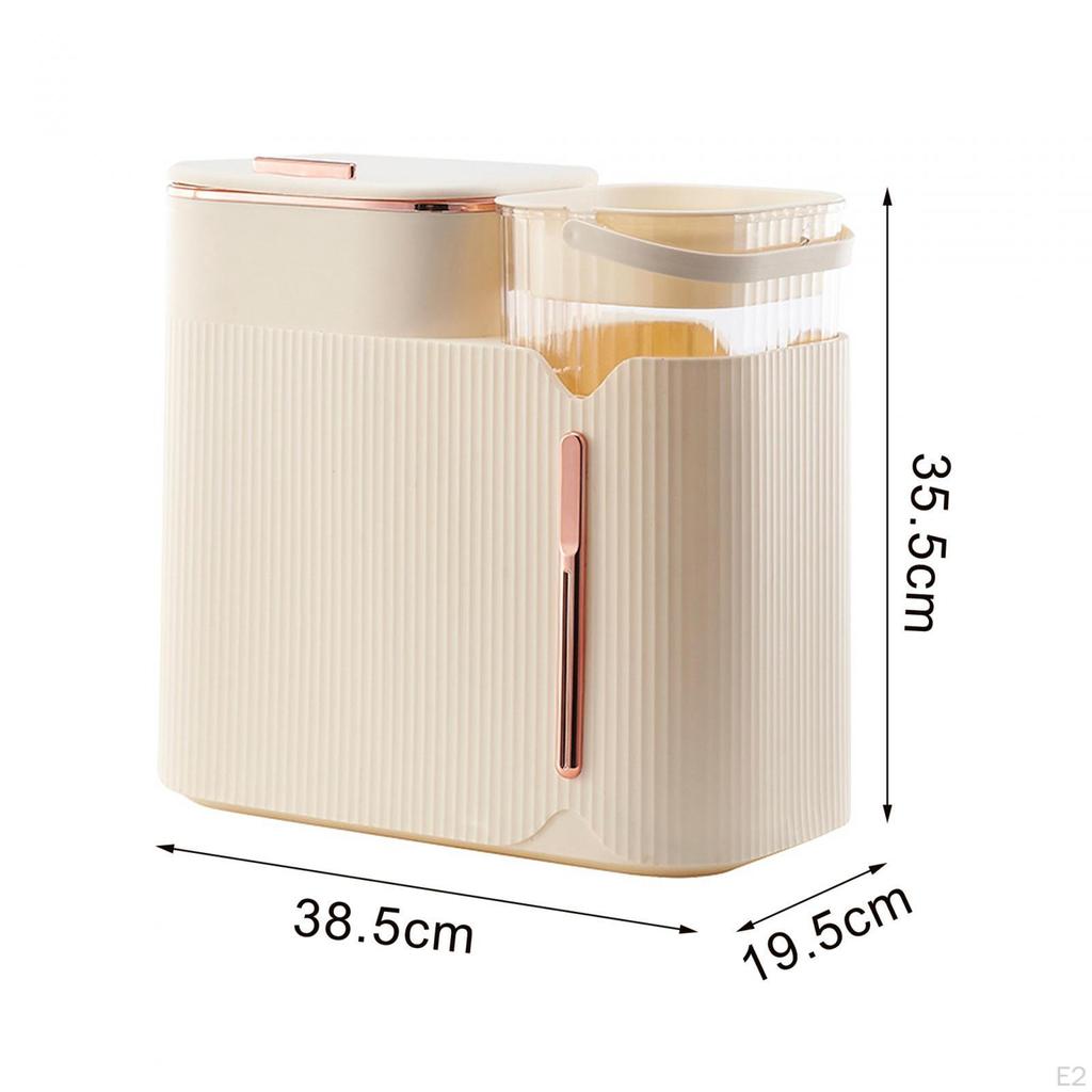 Kitchen Trash Can Office Tea with Spring Lid Classified Garbage