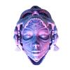 3D Printed Skull Head Statue Gothic Mechanical Skull Model Desktop Ornament for Halloween Home Decoration