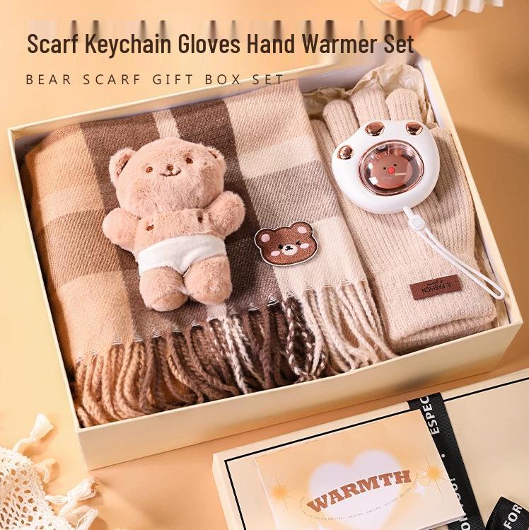 

2025 Подарочная коробка с шарфом премиум-класса на день рождения для девочек, лучших подруг или жены