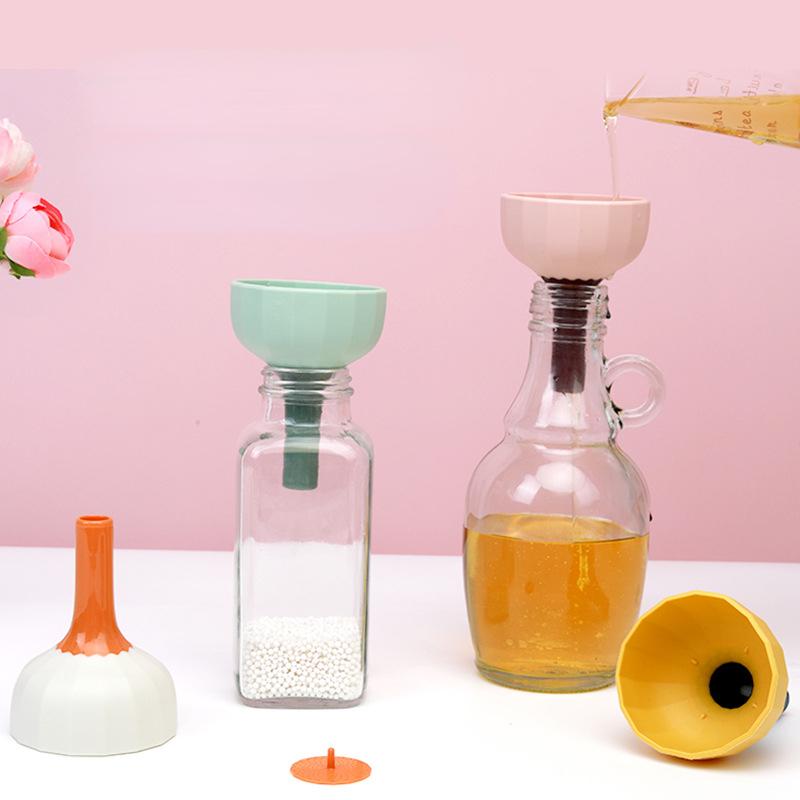 Mini Funnel Home Liquid Dispensing Kitchen Tools Cooking Assistant Oil Spill Filter Large Diameter Pour Wine Separation