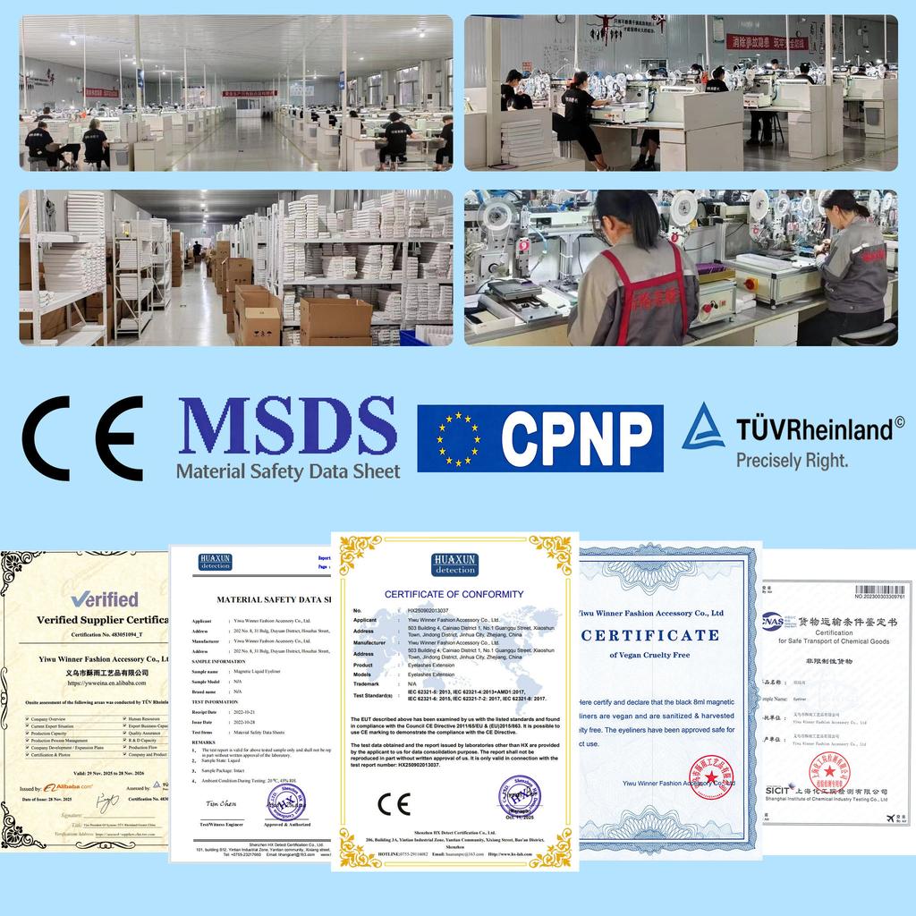Natural Soft 3D Magnetic False Eyelashes Kit with Magnetic Clip Reusable Easy-On Eyelashes