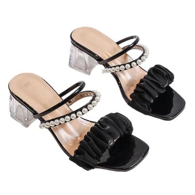 Square Pearl Chunky Beautiful Slim Neat Body Beautiful Thick Shows Shows Covers Body Trendy Easy To Take Rich Low Easy To Walking Autumn Black