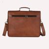Handmade Leather Messenger Bag for Men & Women | Vintage Brown Leather Satchel | Office Laptop Briefcase | Crossbody Shoulder Bag