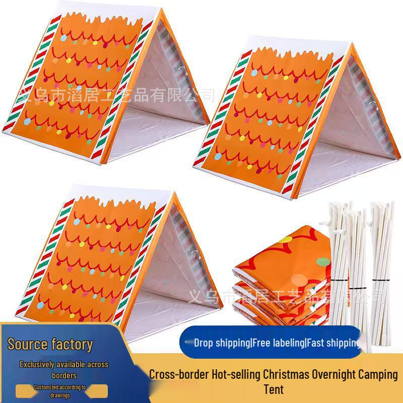 

Christmas Gingerbread House Tent for Camping