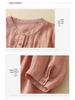 Versatile Women's Seven-Sleeve Cotton Linen Summer Blouse