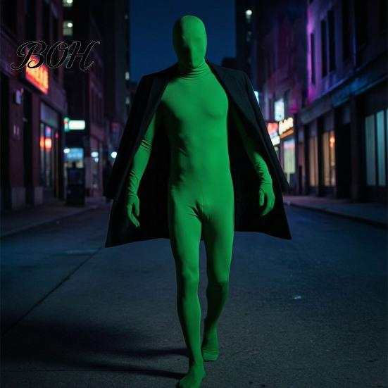 Stretchy Spandex Unitard Unisex Full Body Zentai Suit, Adults Halloween Party Cosplay Coverage Suit Bodysuit, Men Women Costume Durable Outfit