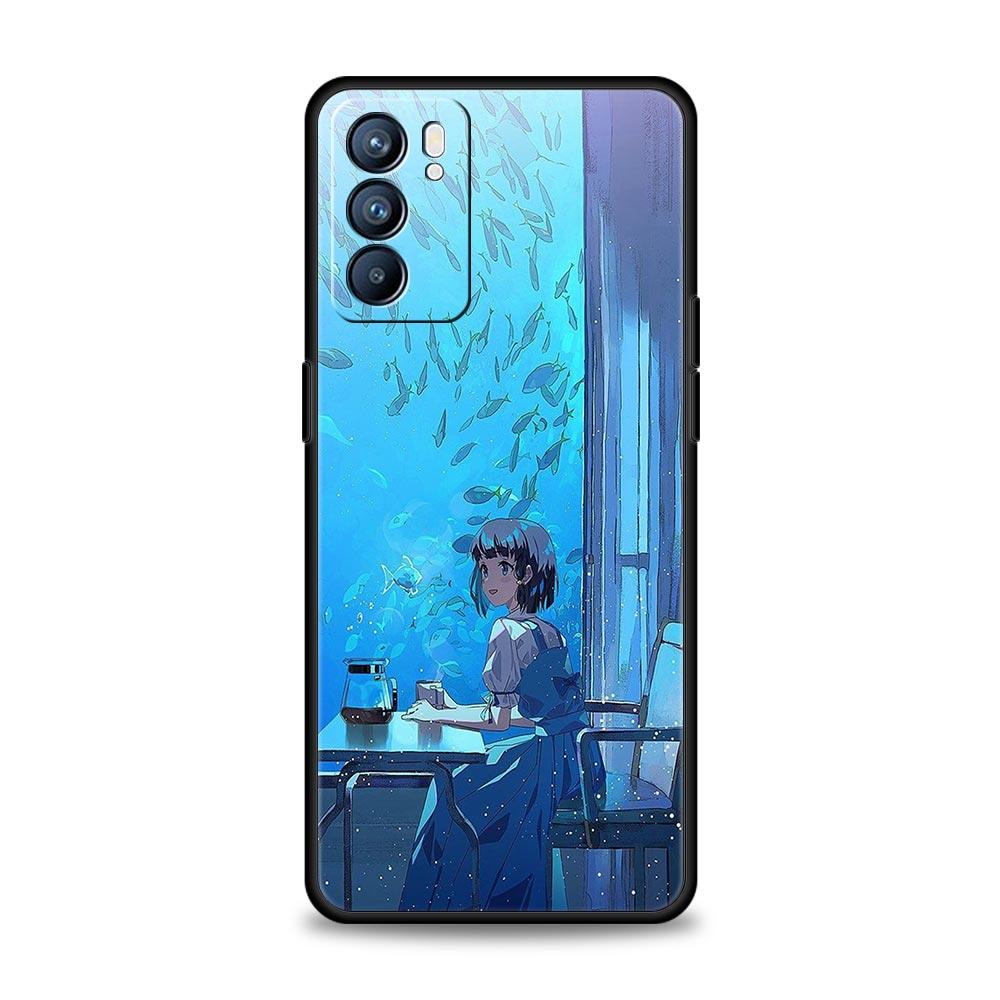 Funda De Verano Sky Para Phone Case For Oppo Reno8 Reno7 Reno6 Pro A54 5G Find X6 X5 A53 A52 A9 A15 A95 A17 A16 A57 A31 Cover