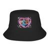Art Der Clown HerzrahUnisex Bucket Hat Summer Terrifier Casual FisherUnisex Hats For Couple Breathable Beach Travel Caps Sun Hats