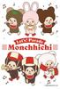 Cuties In Jigsaw Monchhichi Parade Monchhichi Includes Adhesive and (Made Japan) 300-piece Puzzle Let's (Illustration) (26x38cm) 300-376 Sponge.