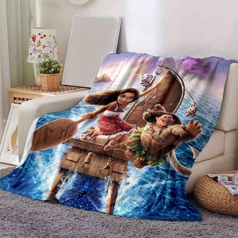 1pc, Moana Adventure Blanket Perfect for Home Decor, Couch Cover, Outdoor Use, Travel, Camping