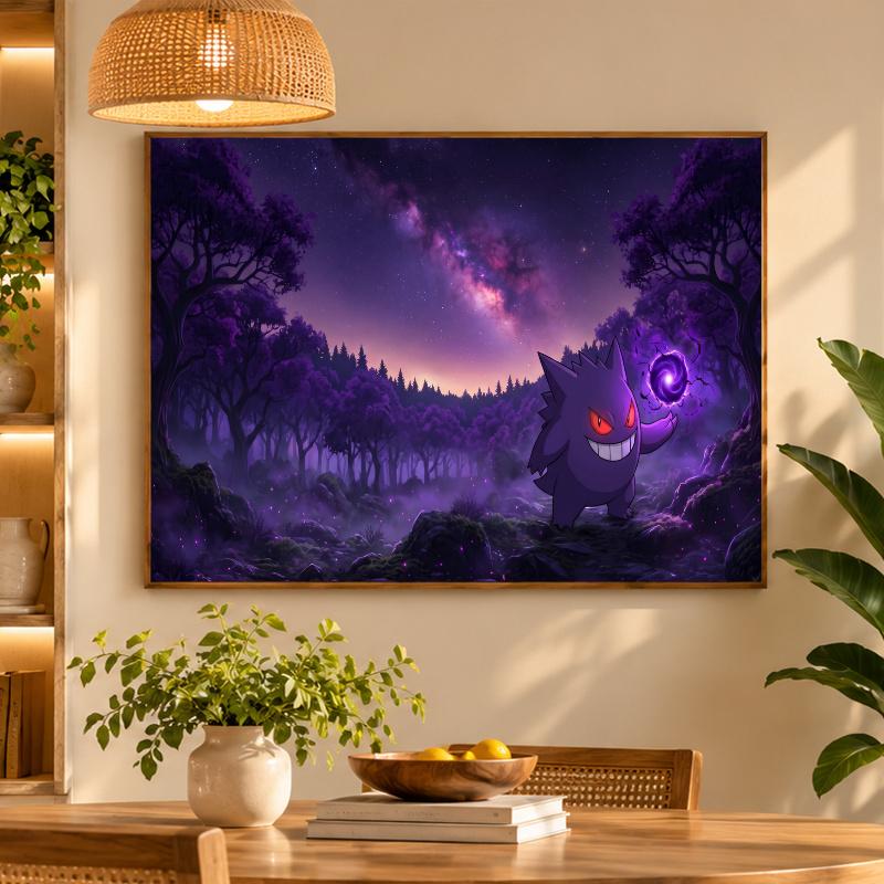 5D Diamond Painting Gengar DIY Full Drill Diamond Art Kit Home Decoration
