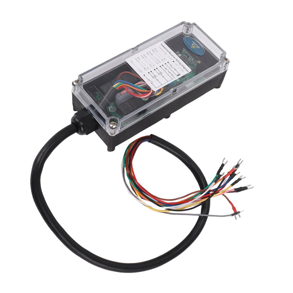 Drahtlose Kranfernbedienung AC220V 6 Tasten 4-Wege Einzelgriff für Industriellen Elektrokettenzug Brücke LKW-Kran