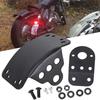 Matte Black Retro Motorcycle License Plate Frame Motorcycle License Plate Bracket Side Mounted Taillight Bracket