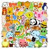 50 Stickers Children Cartoon Doodle Cute Animals DIY Water Cup Suitcase Ins Sticker Bag