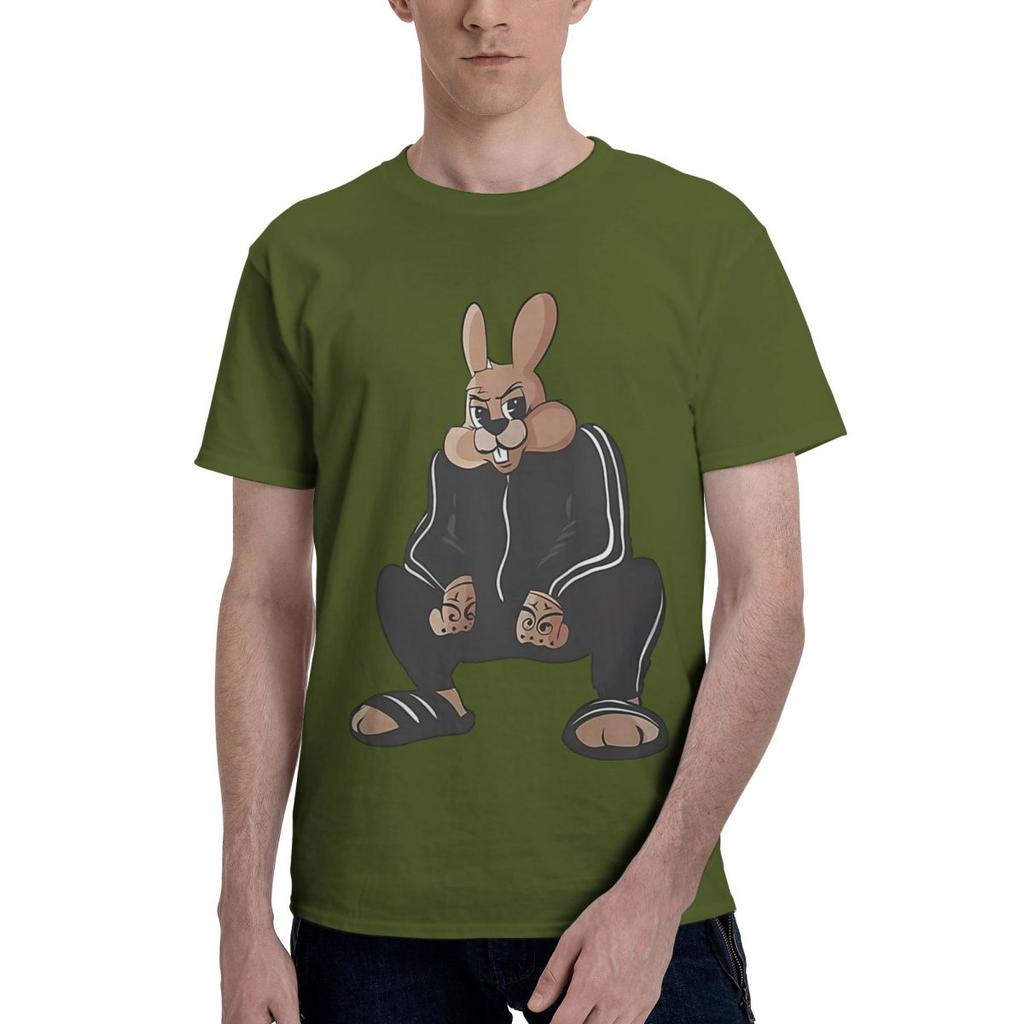 Rabbit Graphic 100 Cotton Casual Breathable Confortable Cute New Gifts And TShirts Mens Shirt