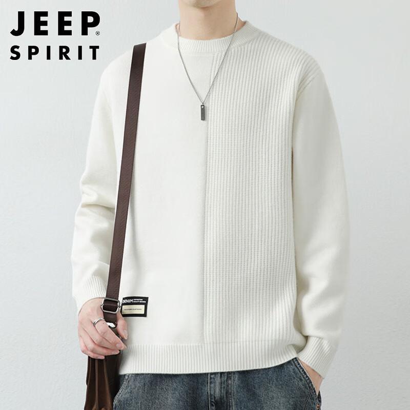 JEEP SPIRIT Men's Autumn/Winter Pullover Knit Sweater