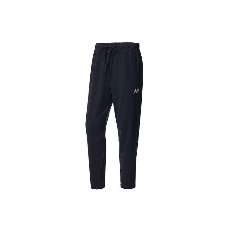 

New Balance SS22 Однотонные трикотажные спортивные брюки прямого кроя Мужские брюки Темно-синие MP21033-ECL