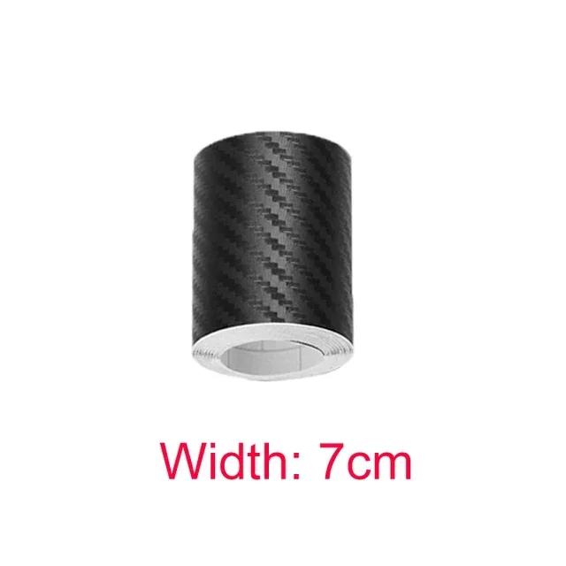 3/10cm Nano Carbon Fiber Car Adhesive Tapes Paste Strip Auto Door Sill Side Mirror Anti Scratch Stickers Protection Film