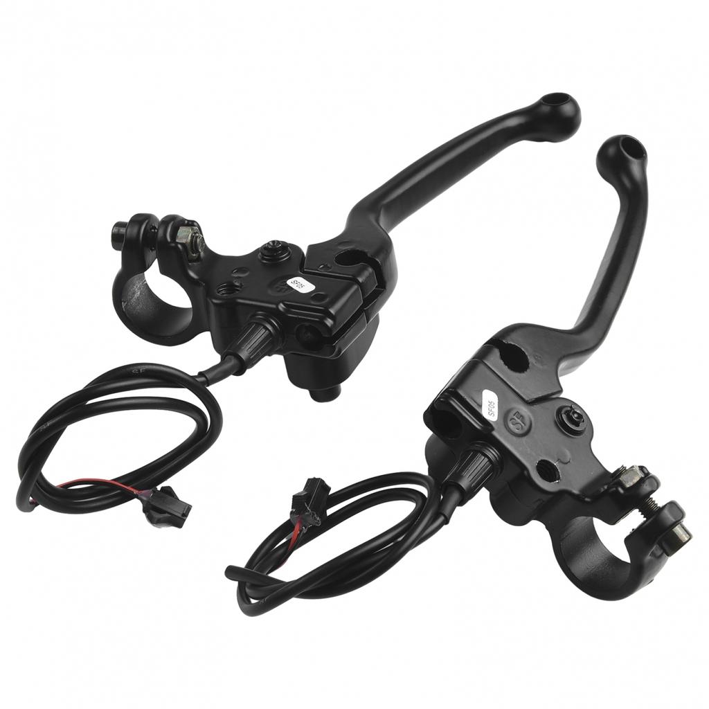 Bike Brake Levers Aluminum Black With Parking Button