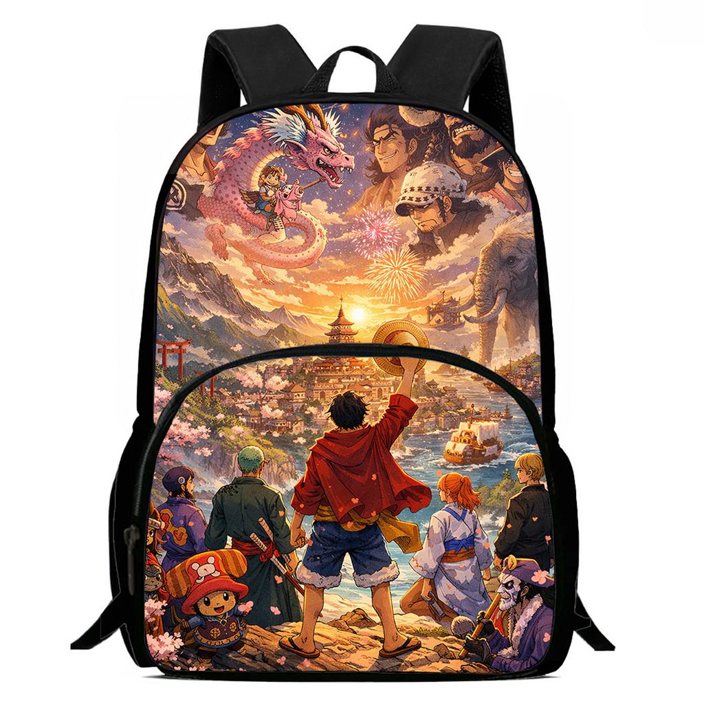 15 Inch One Piece School Backpack Durable Lightweight Unisex Daypack with Front Pocket for Boys Girls Age 6-10 Daily Outdoor Use