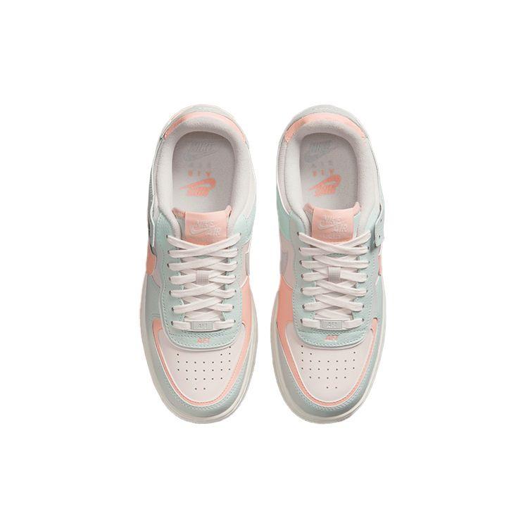 Nike  Air Force 1 Shadow Barely Green Crimson Tint Women Sneakers Orange Sail Photon-Dust CU8591-104