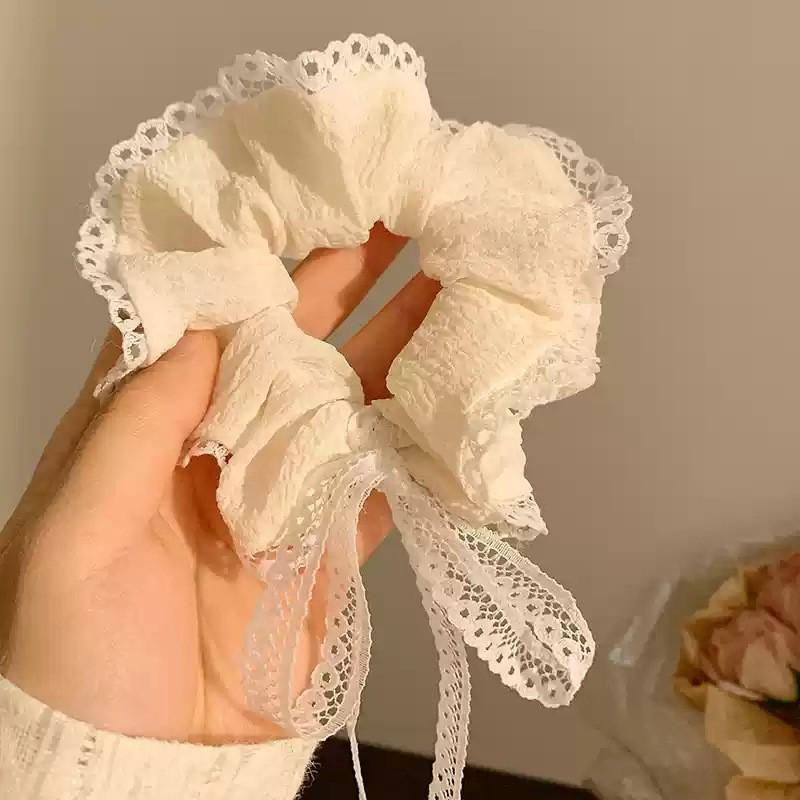 2025 Striped Ball Head Hair Tie: Large Intestine Style for High Ponytails